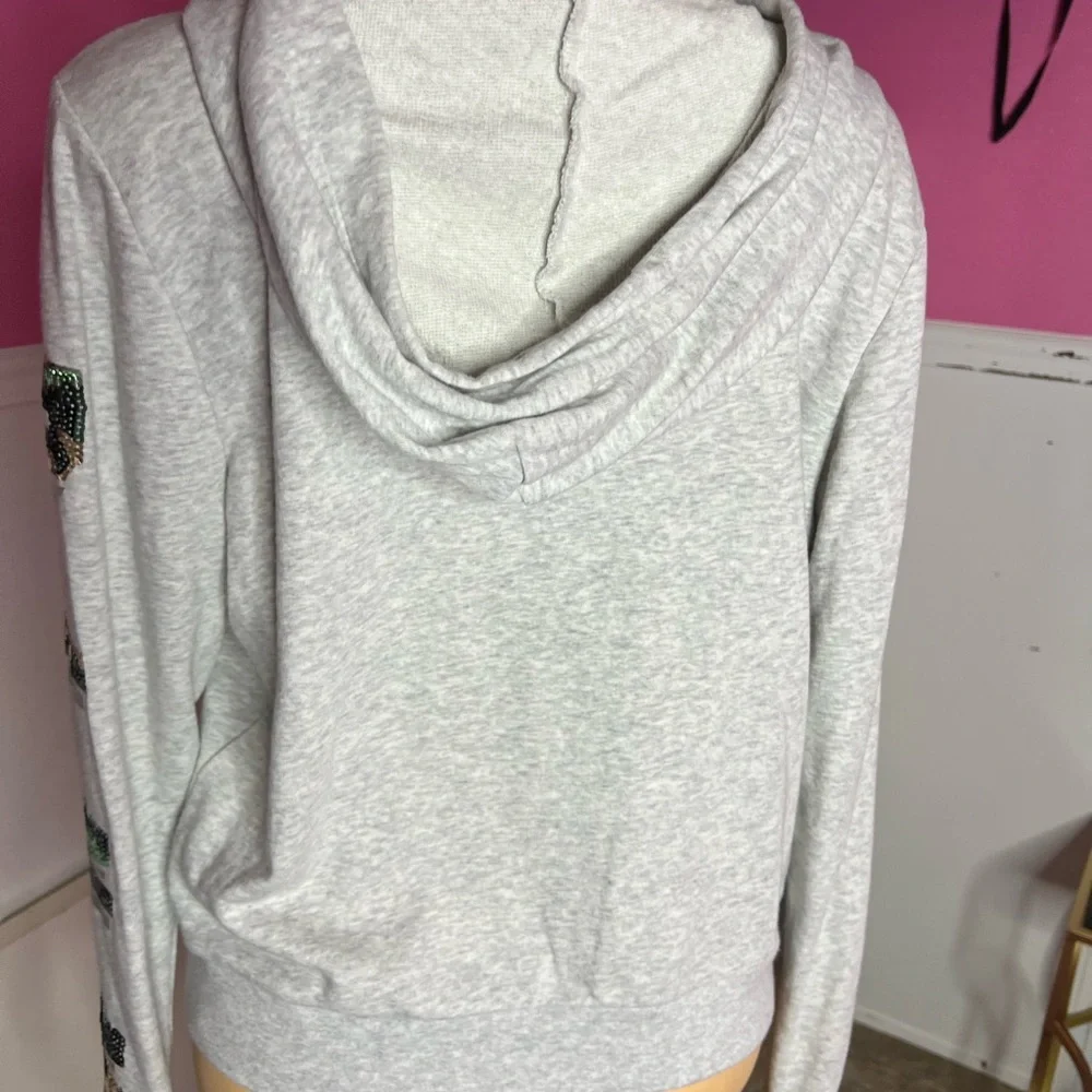 Gray Sweatshirt with Sequin Accents - Picture 6 of 8